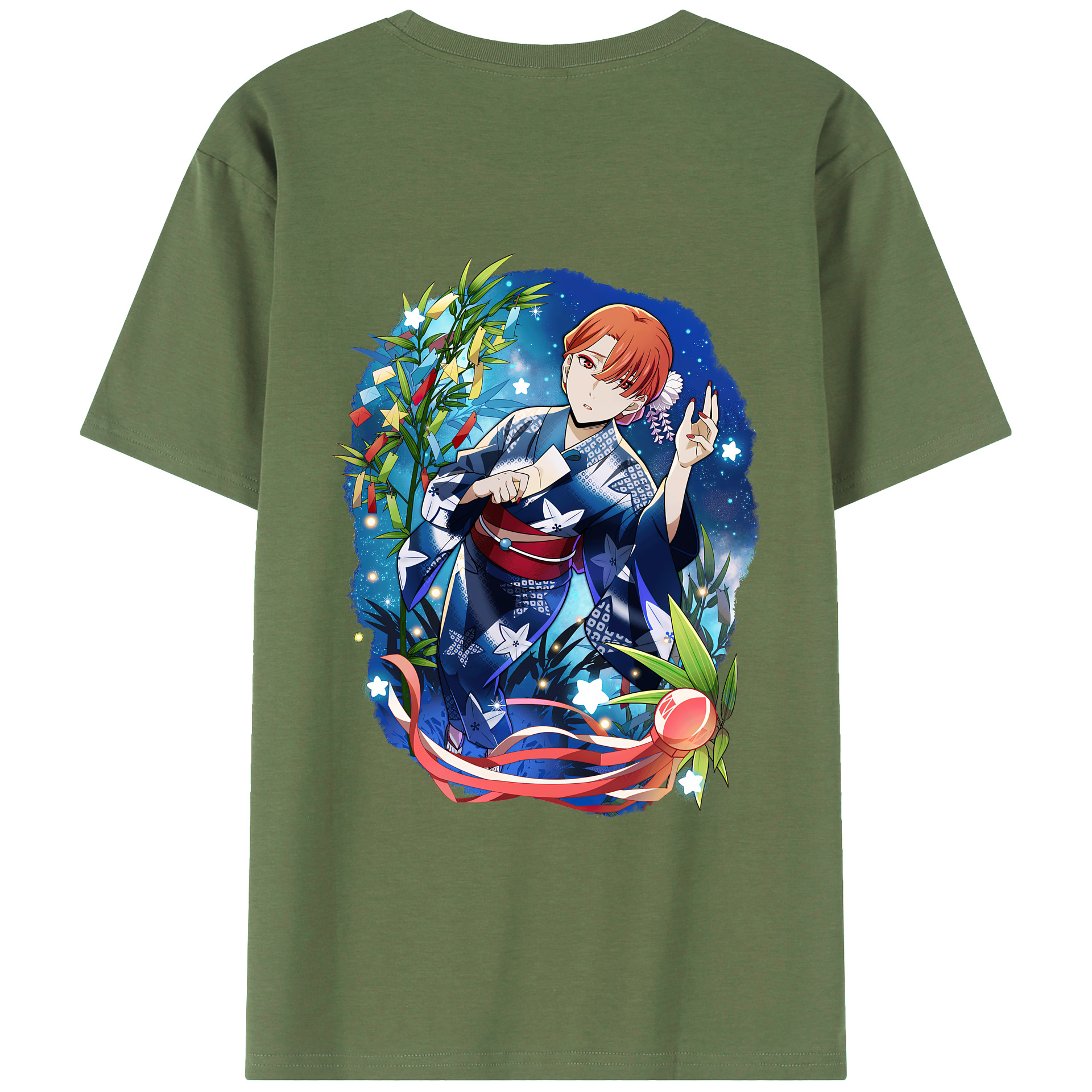 （画像用） 文豪ストレイドッグス Bungo Stray Dogs 綿100％ メンズ半袖Tシャツ（バックプリント） 通気性